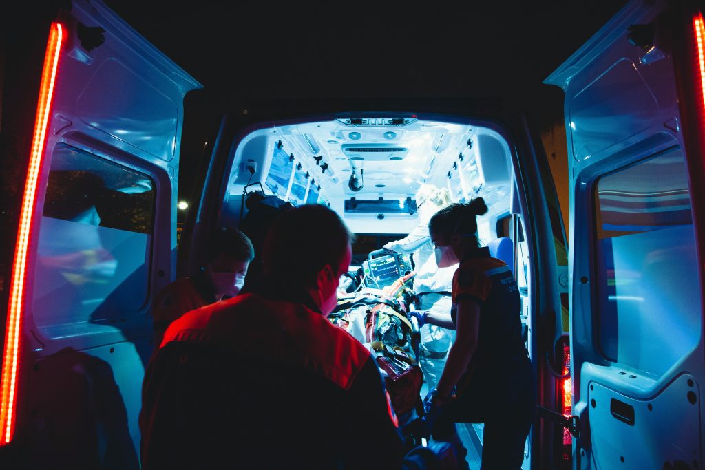 Ambulanza croce azzurra