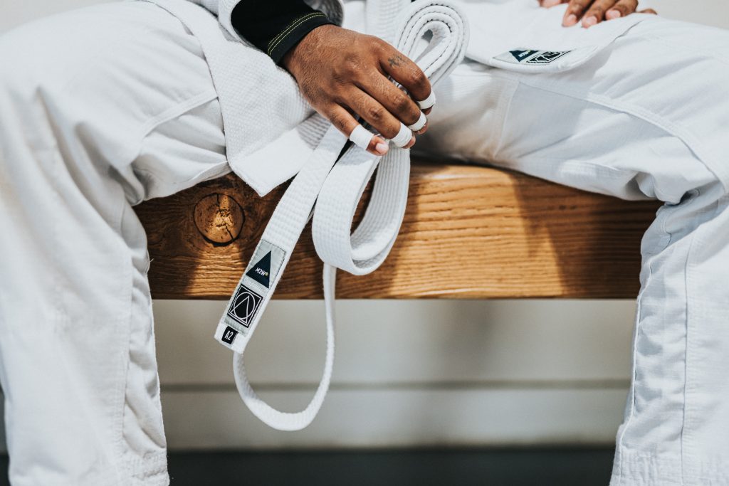 Judoka con attrezzatura