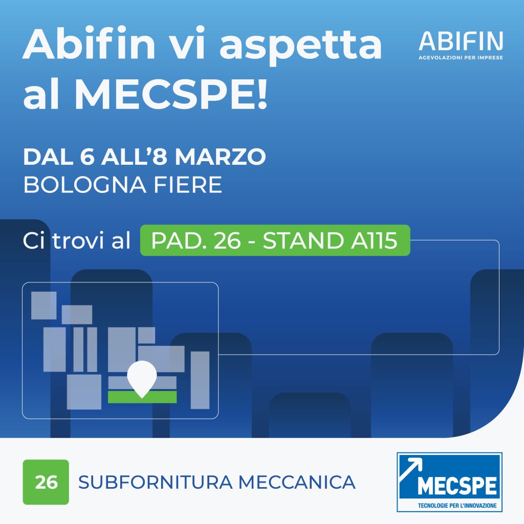FIERA MECSPE ABIFIN FINANZA AGEVOLATA